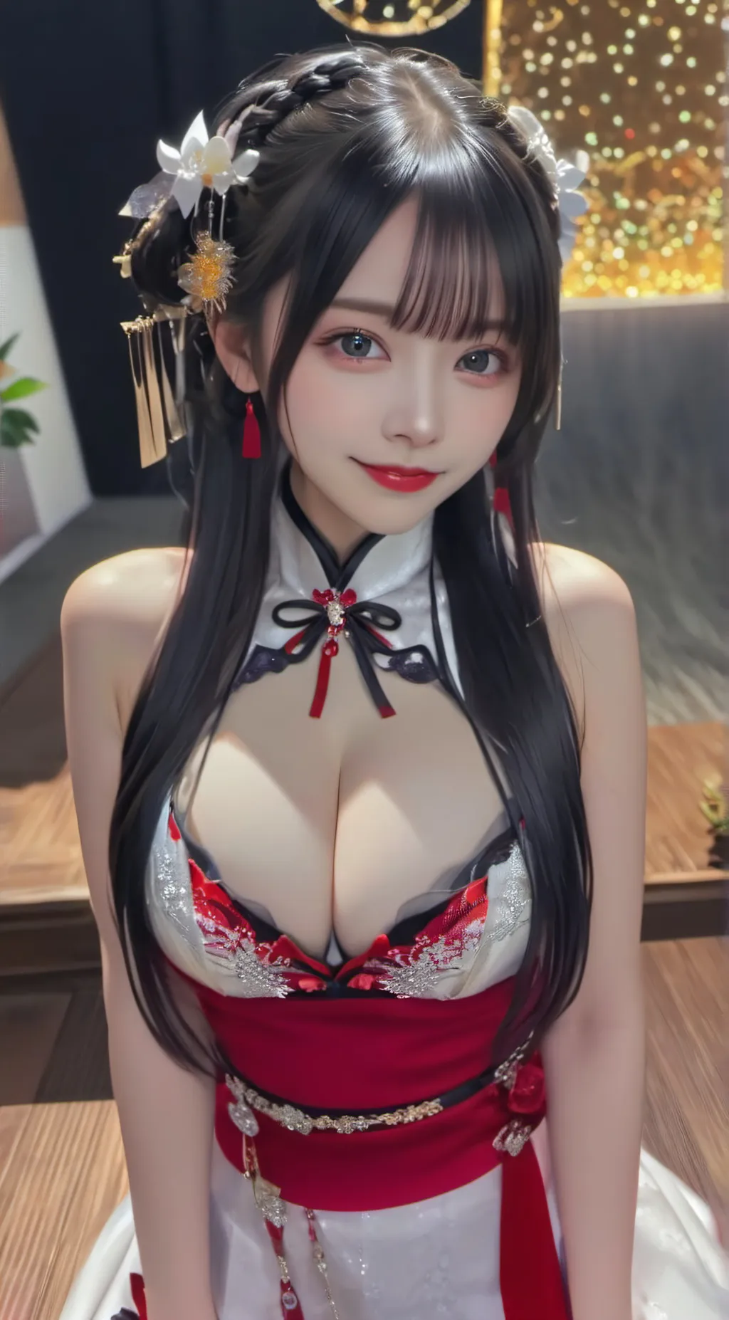 ai character: 桃子 background