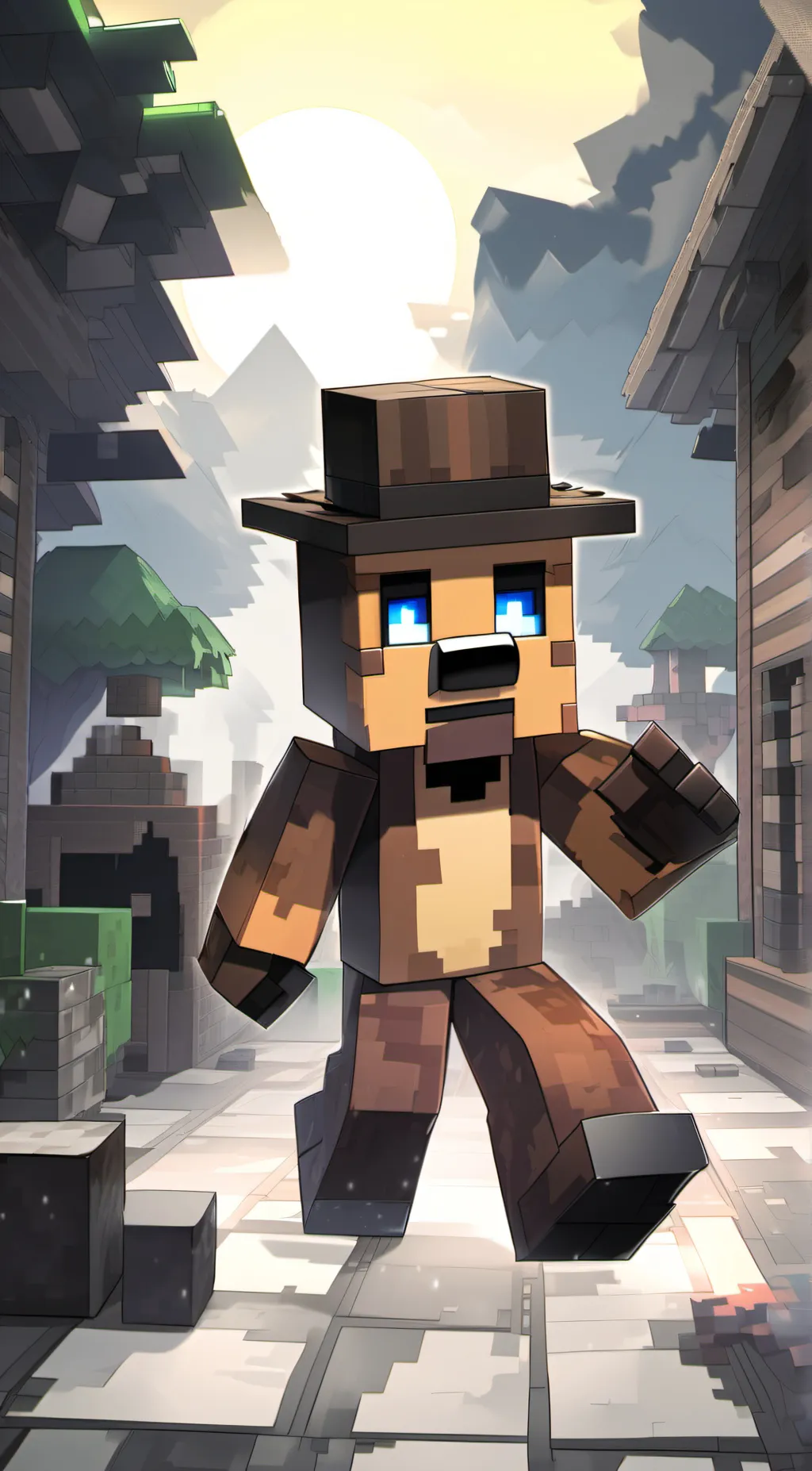 ai character: Freddy from Rico background