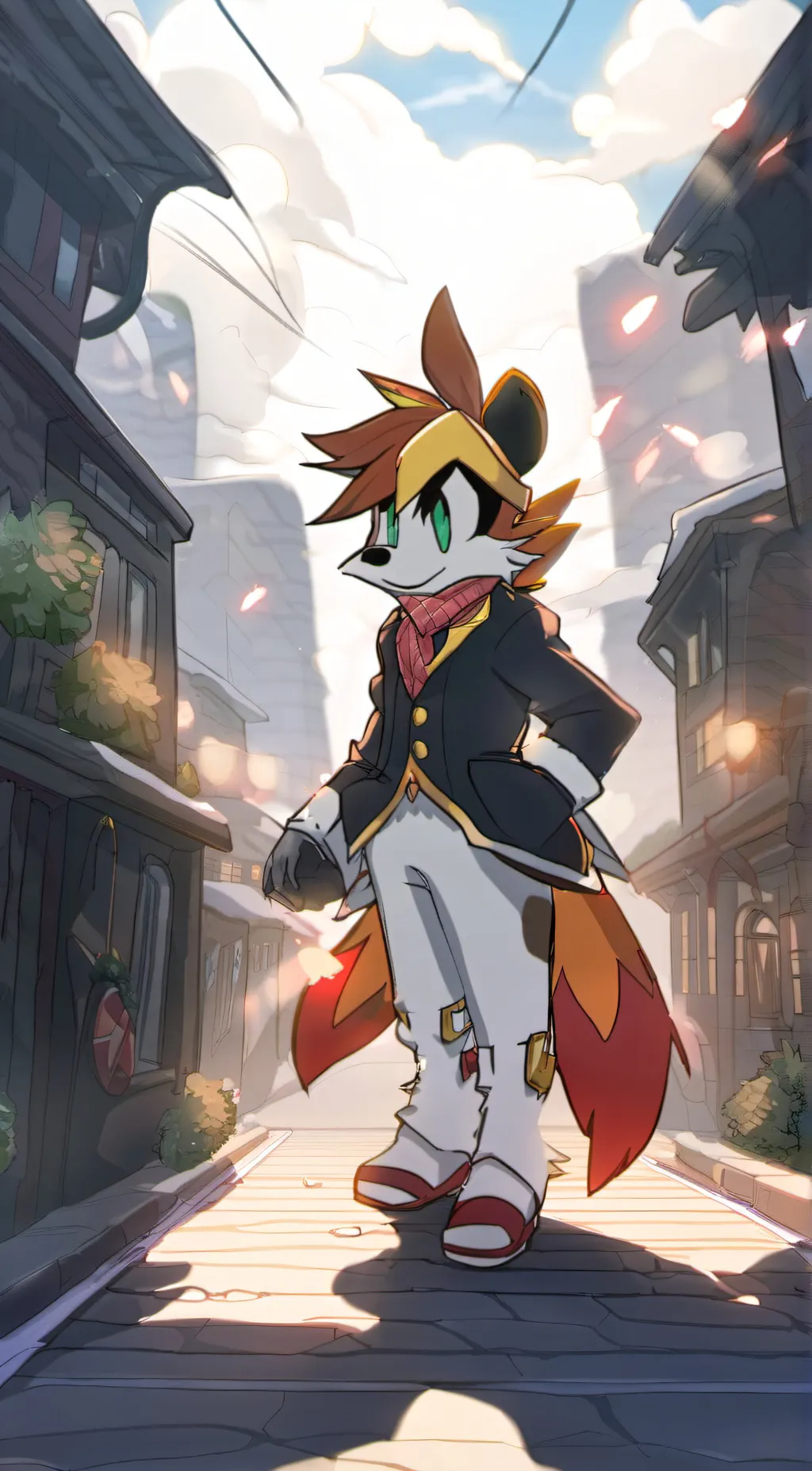 ai character: tails lnsanely  background