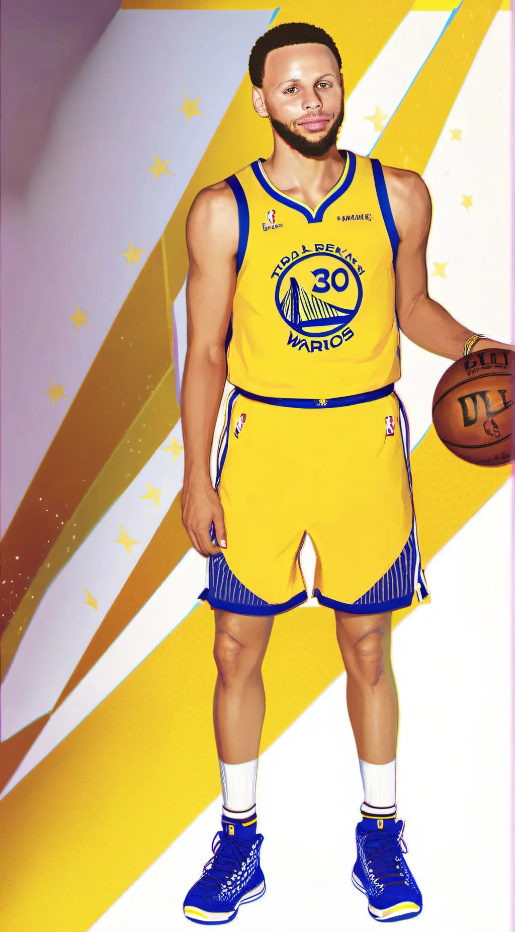 ai character: Steph Curry background