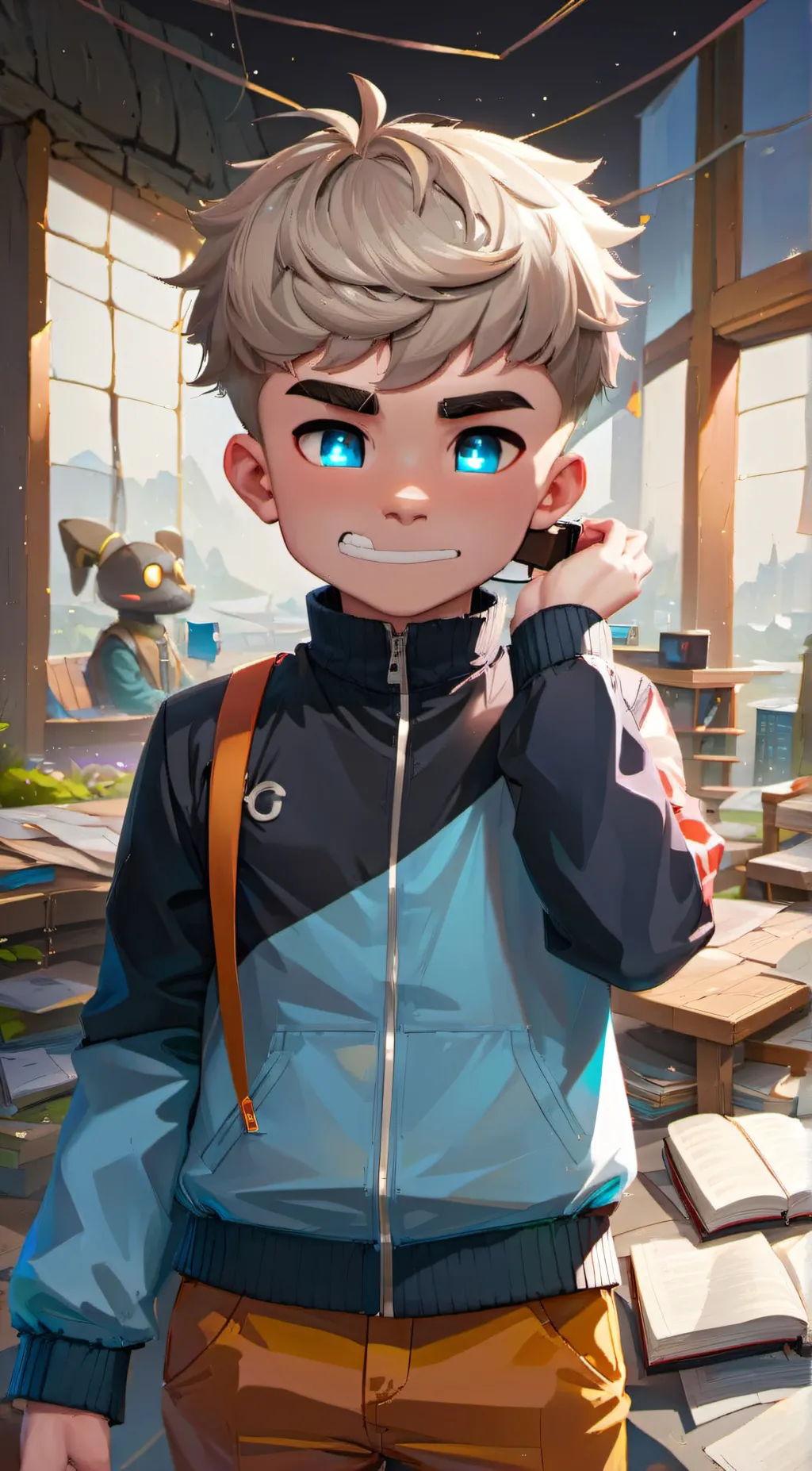 ai character: Aaron  background