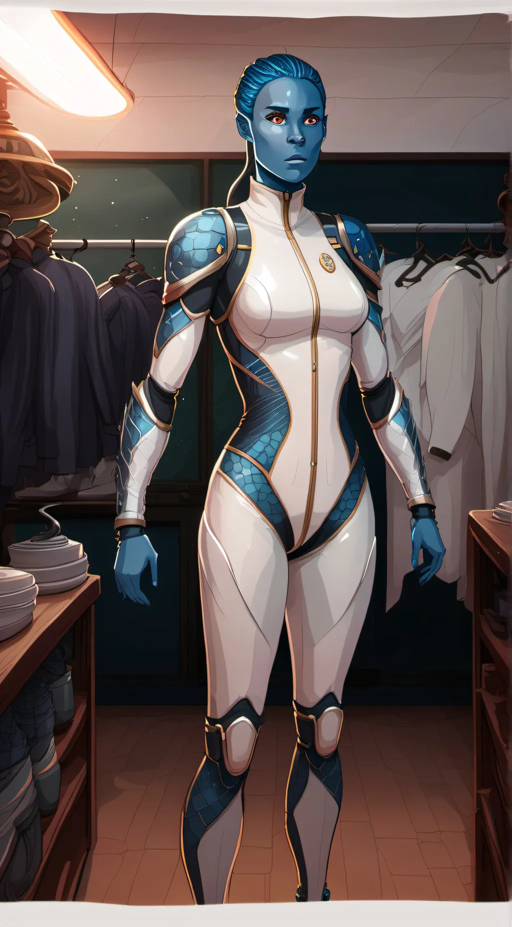 ai character: parasitic suit background