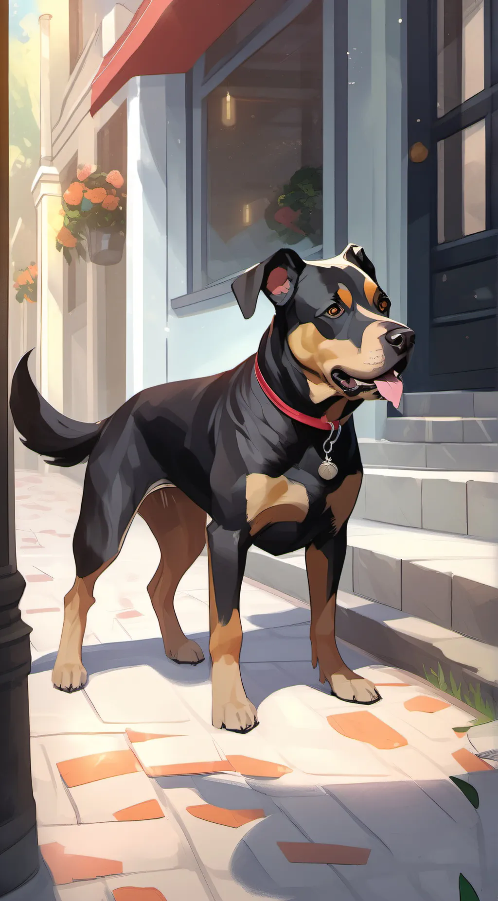 ai character: test background