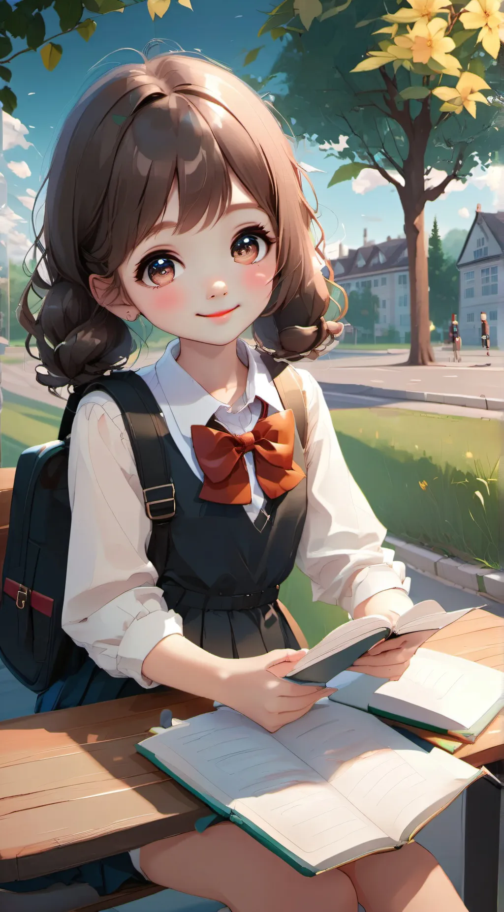 ai character: angela background