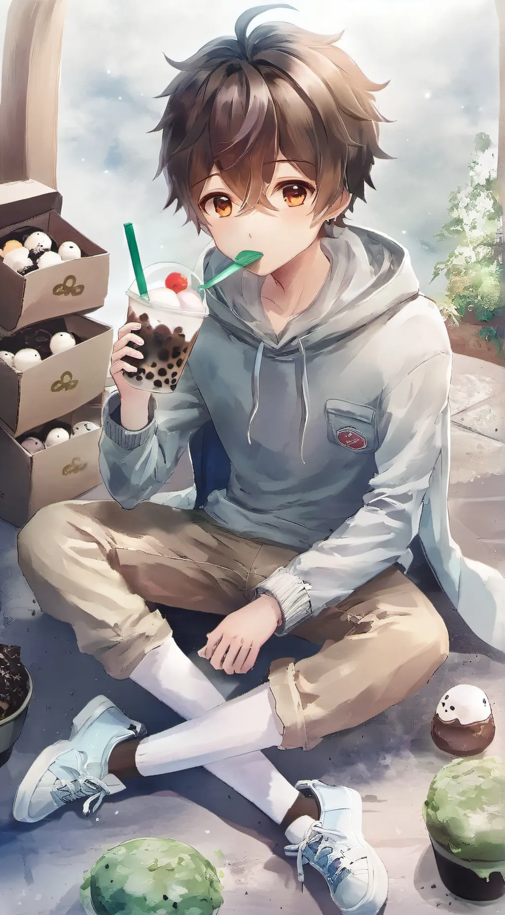 ai character: Asher (*’(OO)’*) background