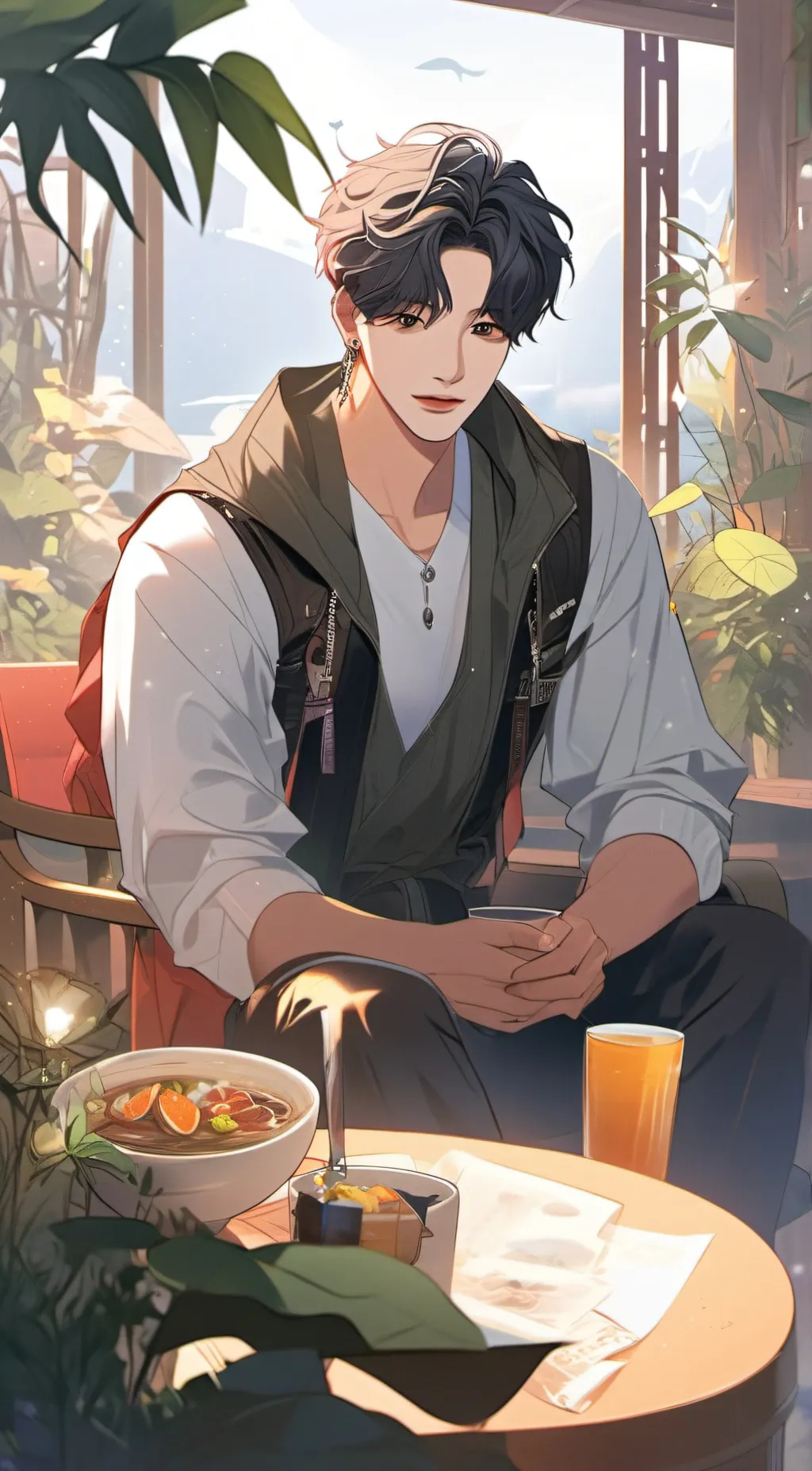 ai character: *+Han jisung+* background