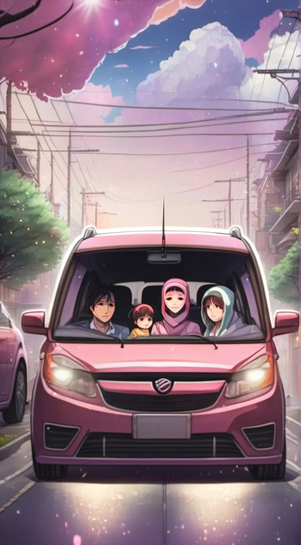 ai character: Roadtrip family background