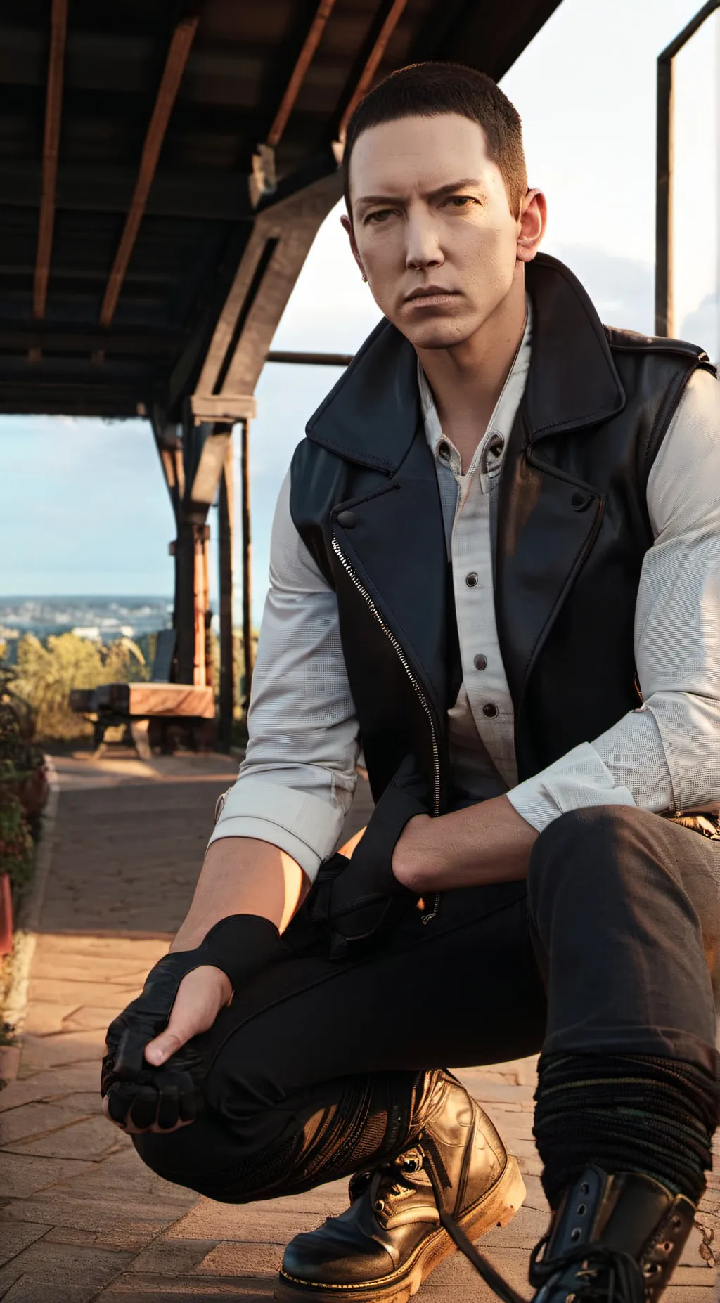 ai character: Marshall Mathers background