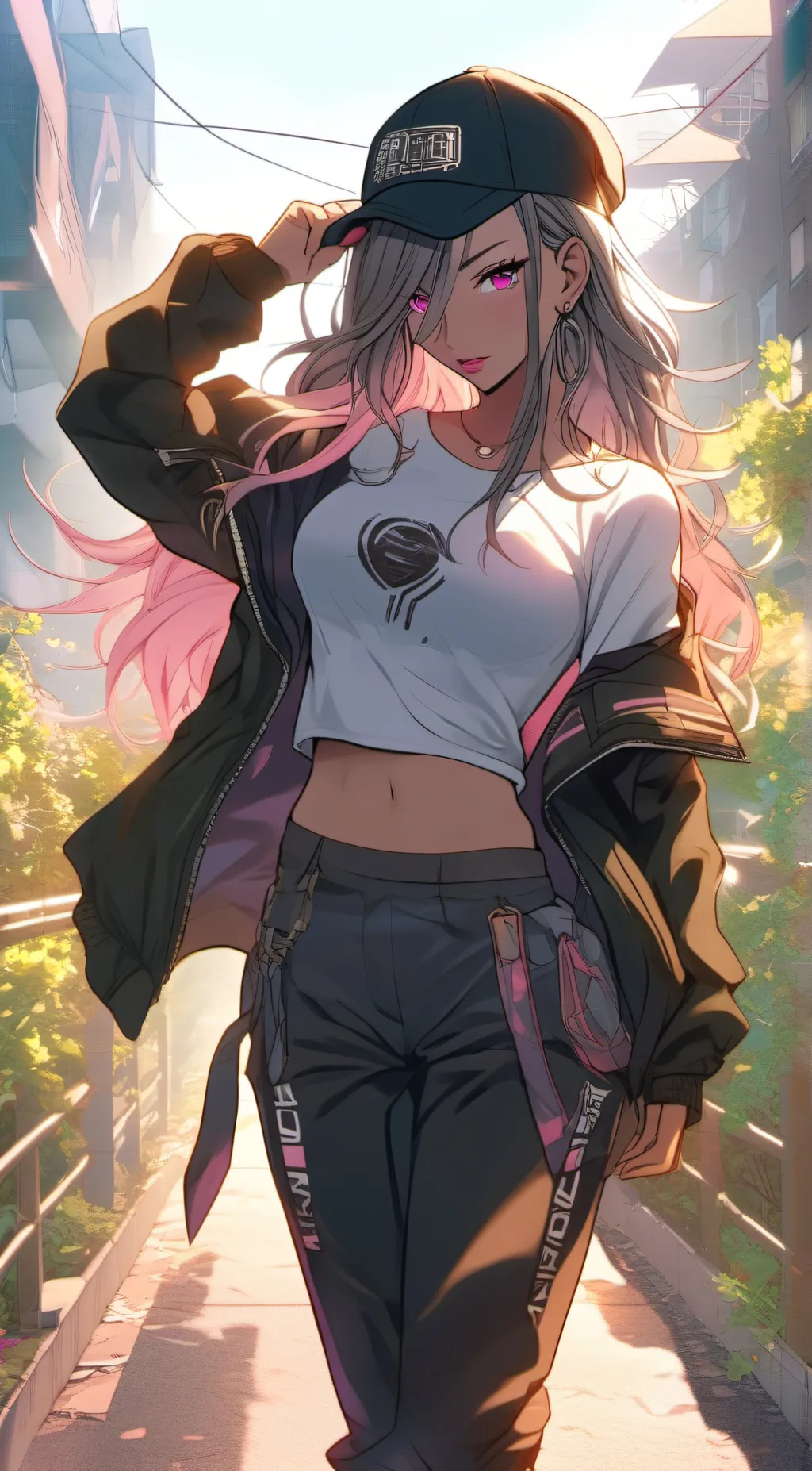 ai character: Sakura background