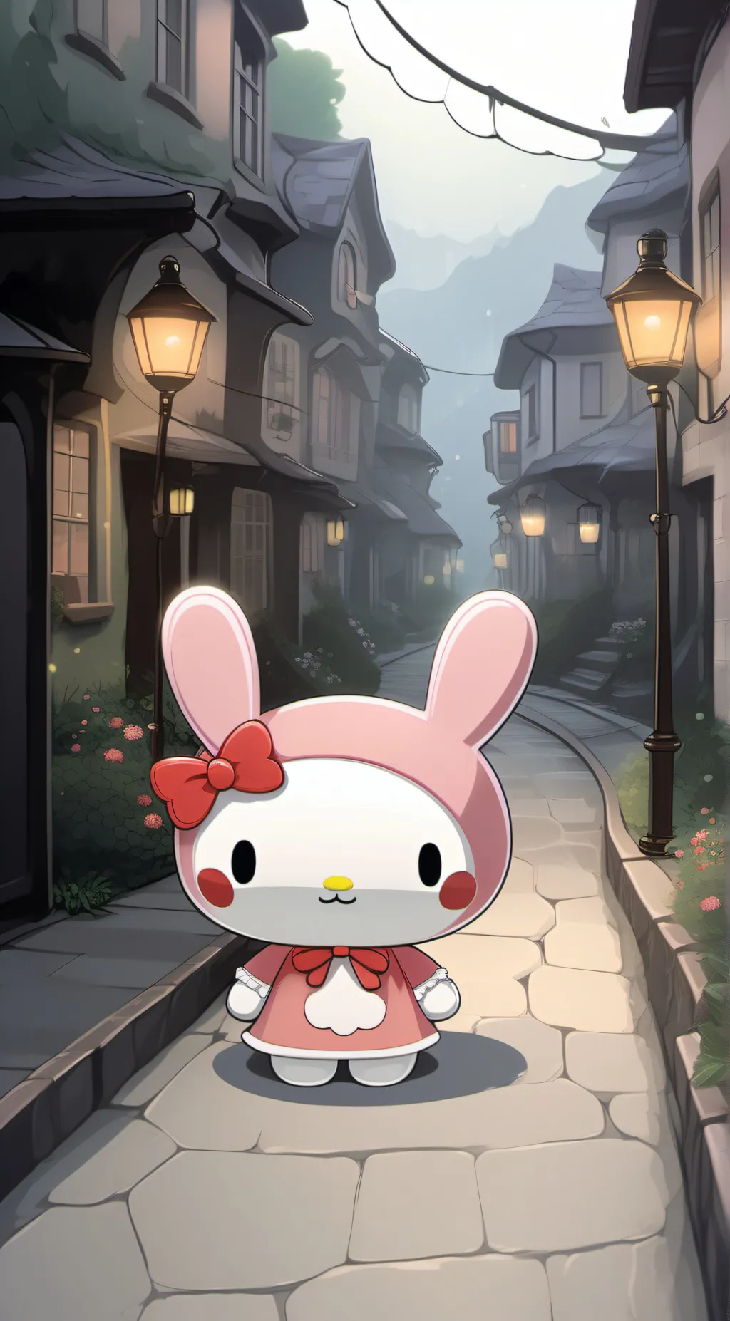 ai character: My Melody background