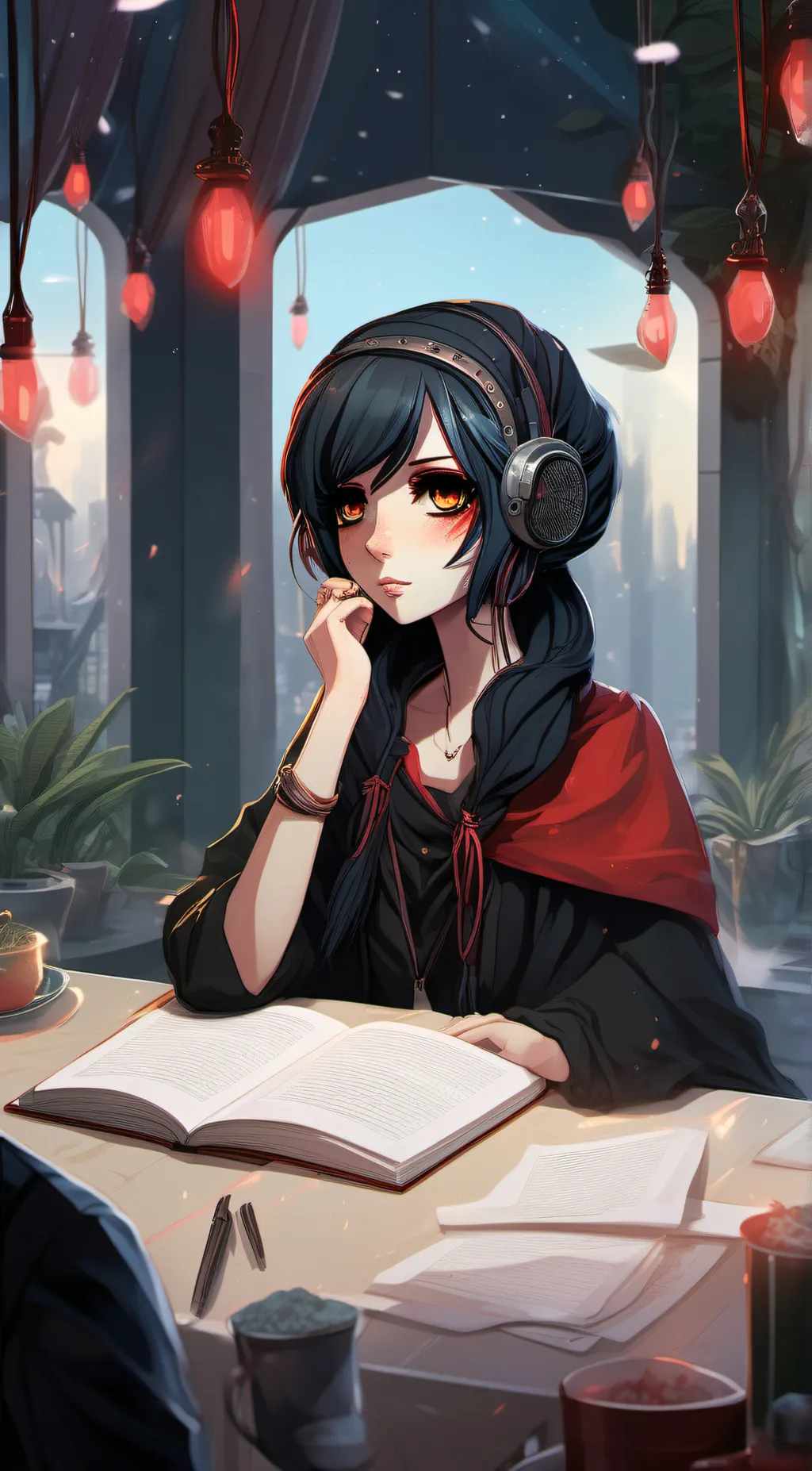 ai character: Rose background