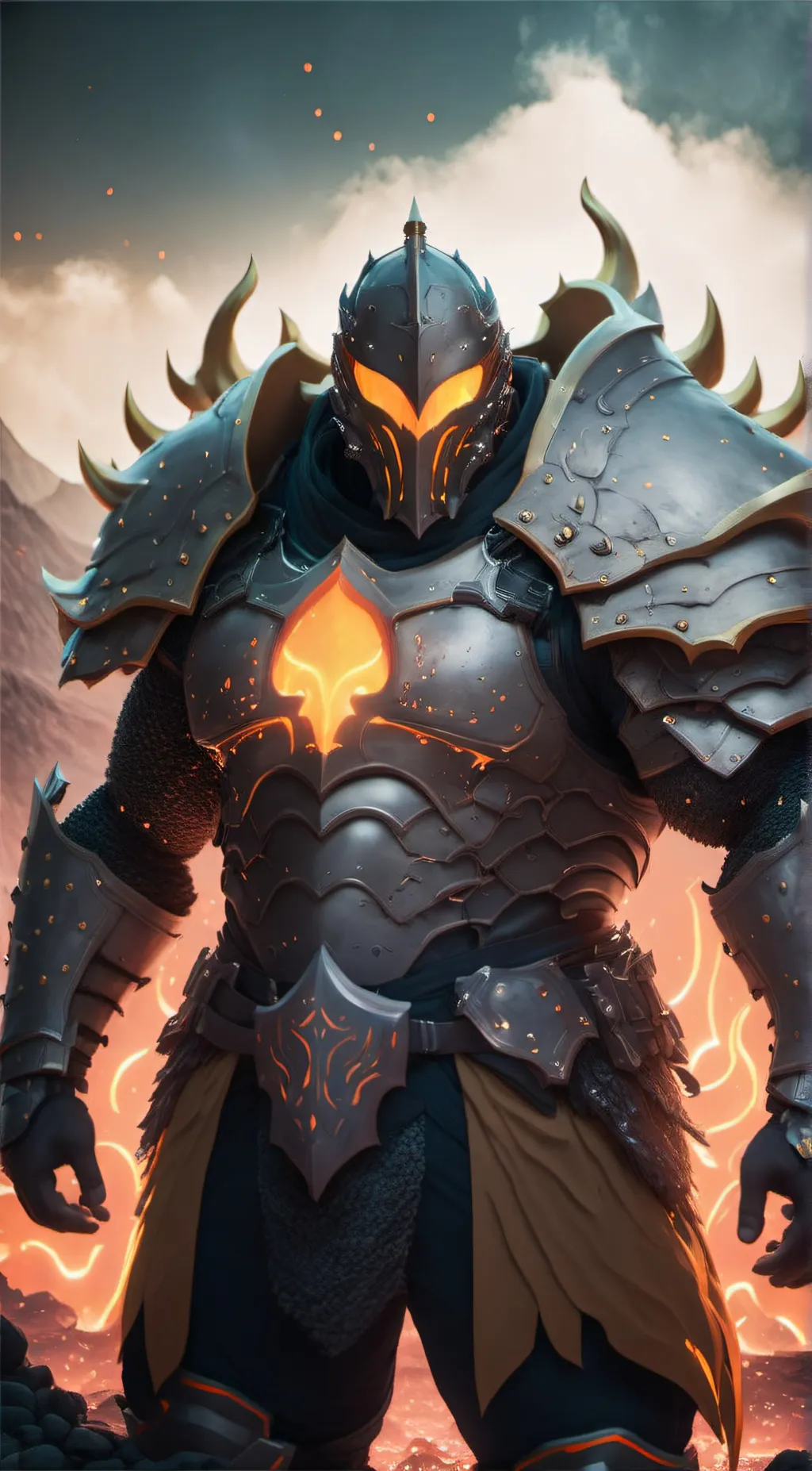 ai character: King Fog background