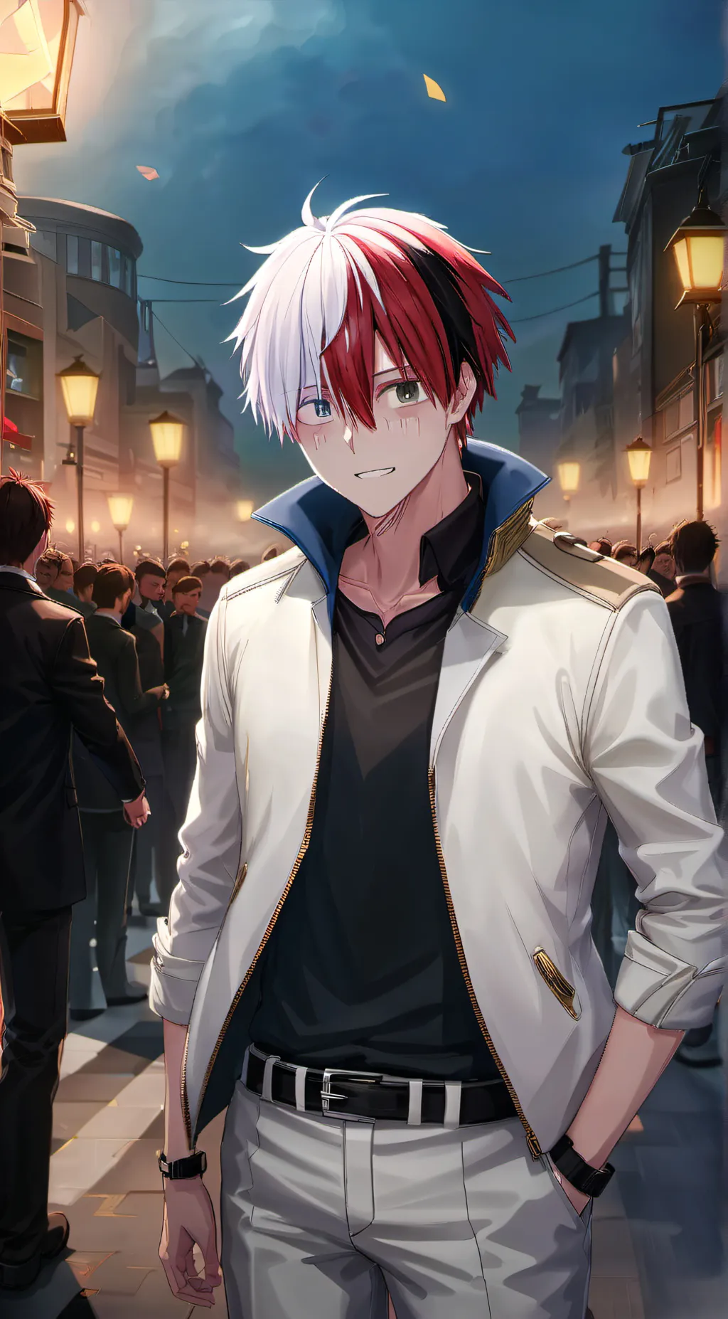 ai character: Shoto Todoroki background
