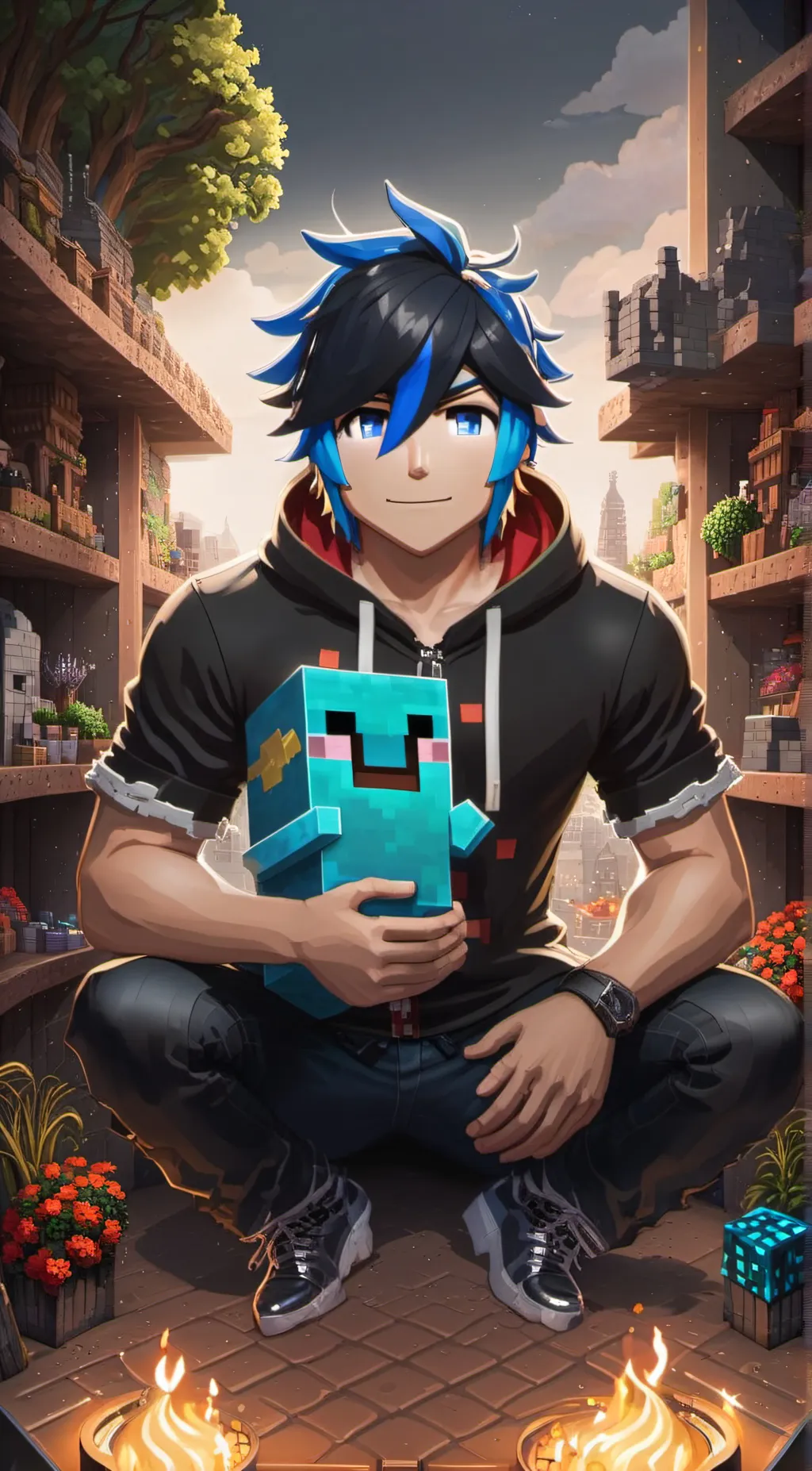 ai character: Ein background