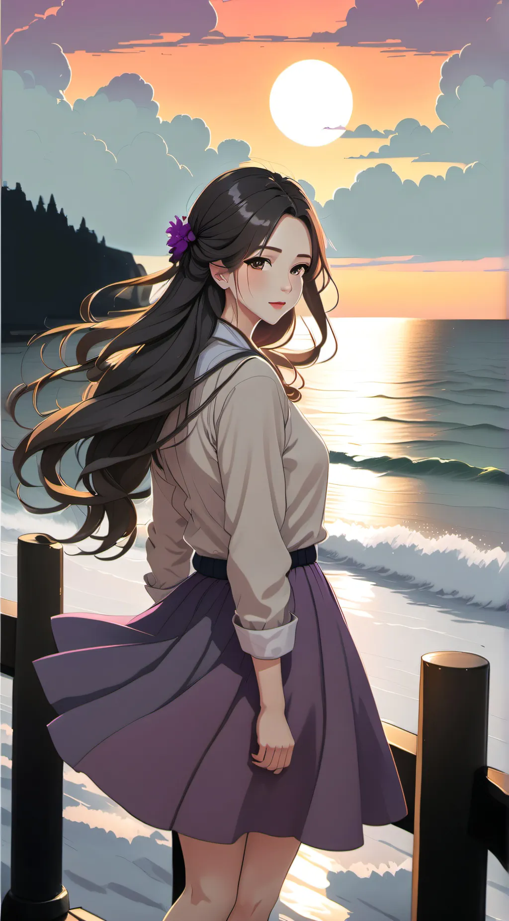 ai character: Luna background