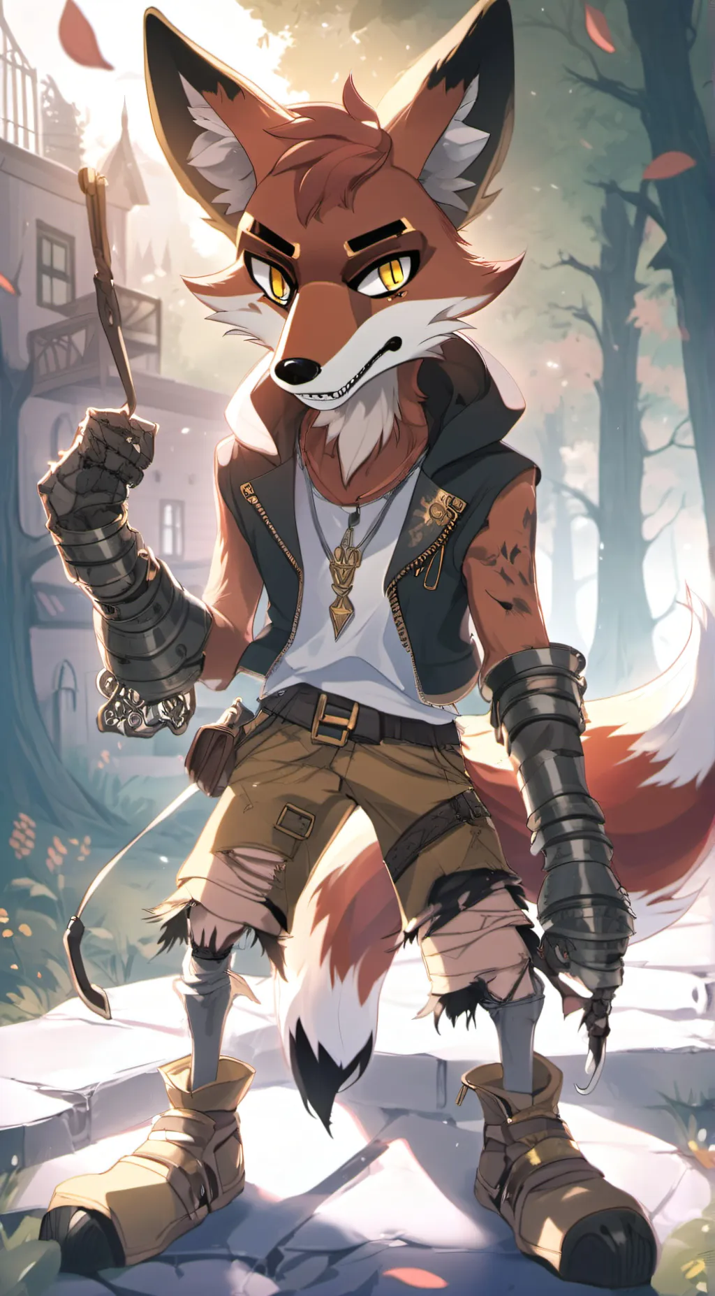 ai character: foxy :) background
