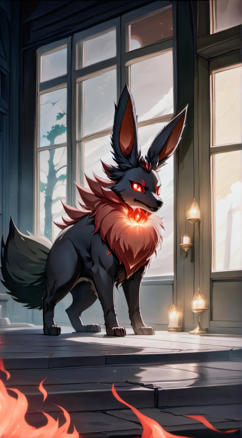 ai character: Your pet flareon background