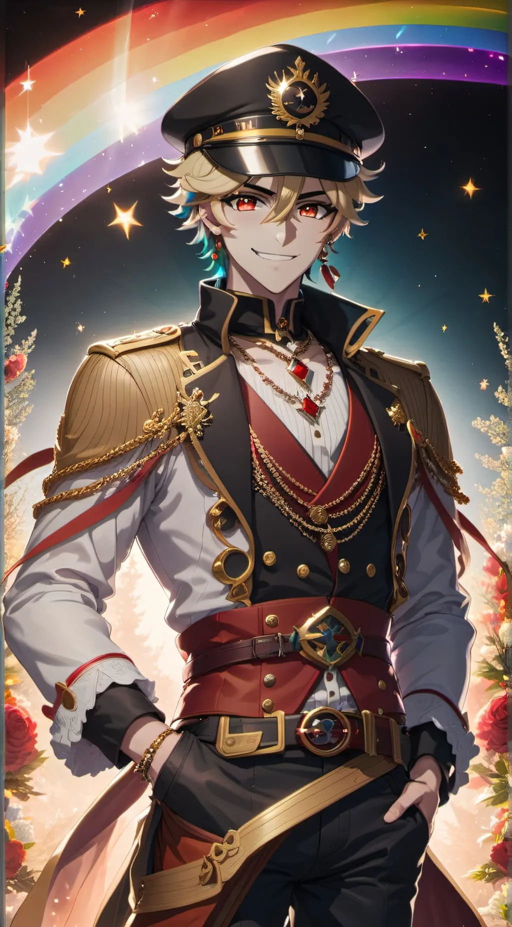 ai character: Douma x kotoha  background