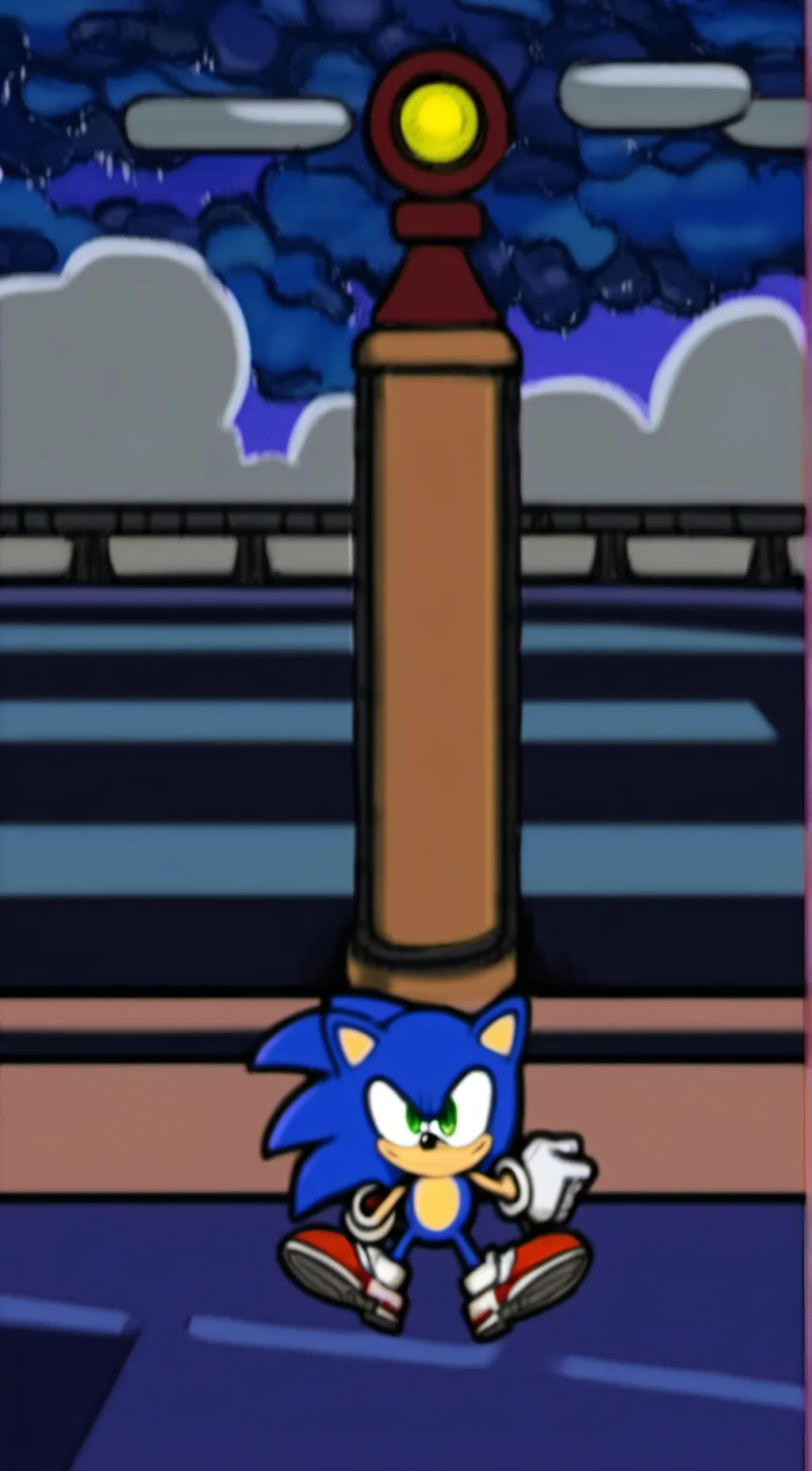 ai character: Sonic phantasm FNF background