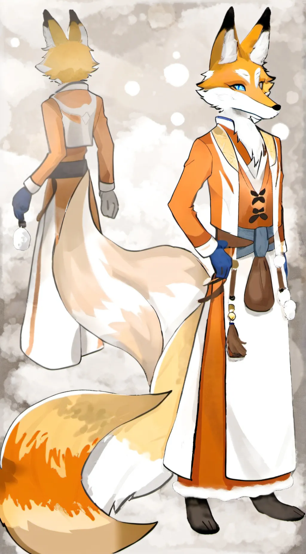 ai character: Tails miles prower background