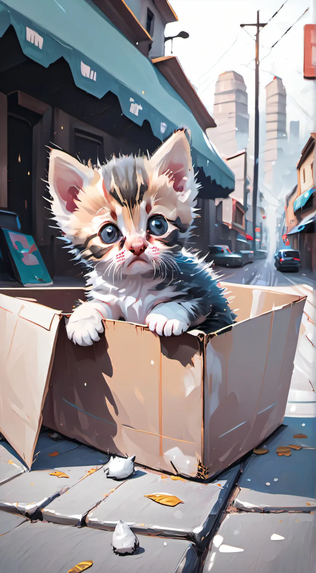 ai character: kwitten background