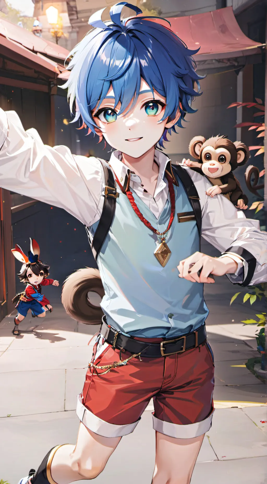 ai character: human Riggy background