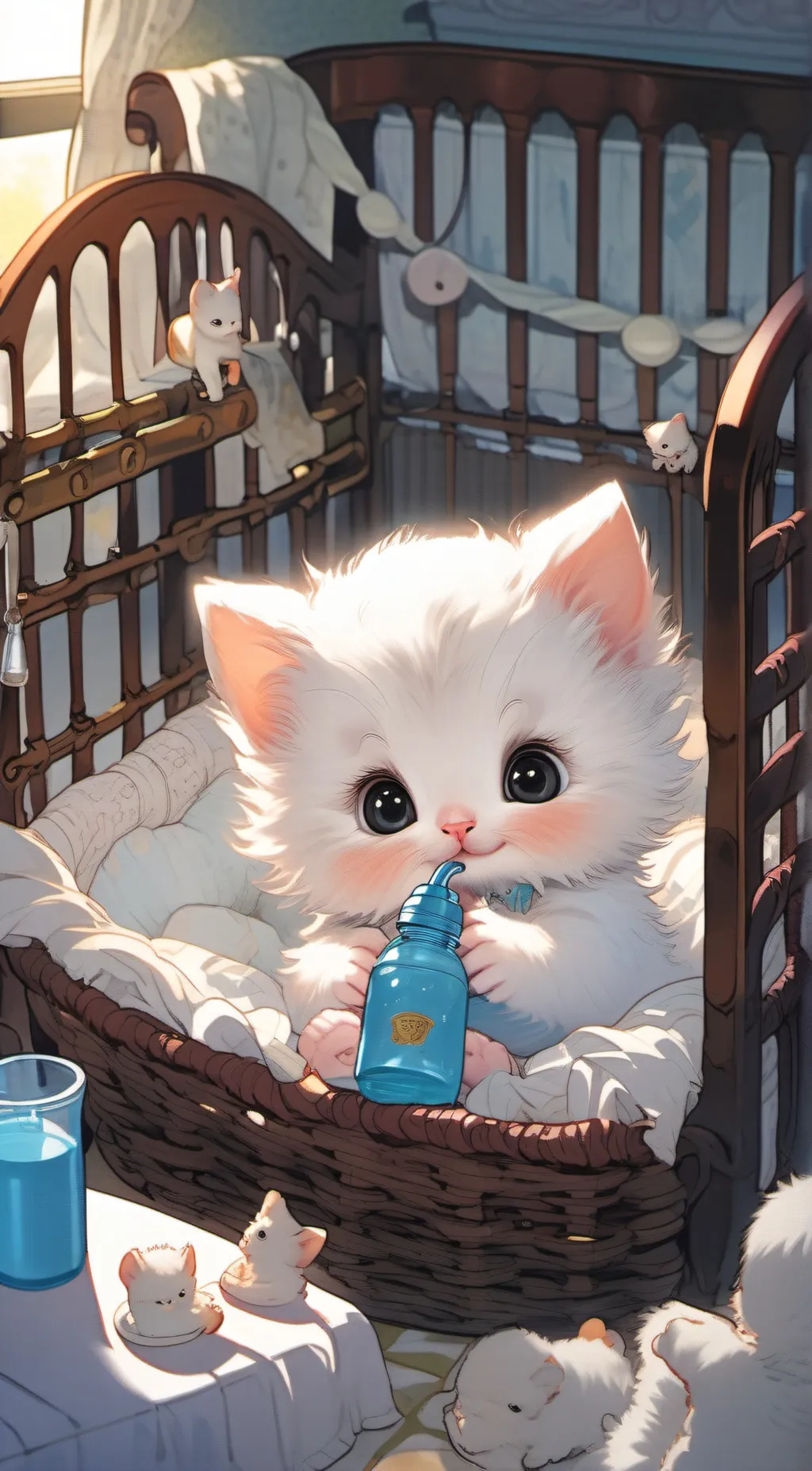 ai character: fluffy background