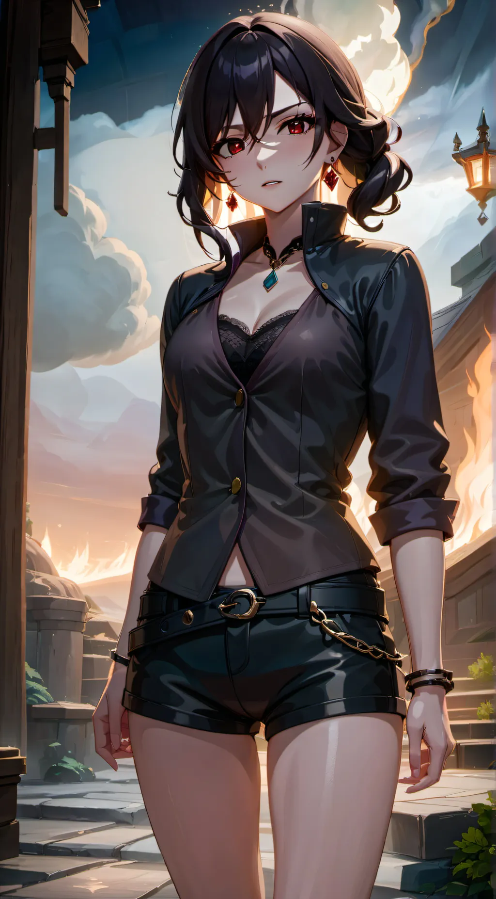 ai character: Ember background