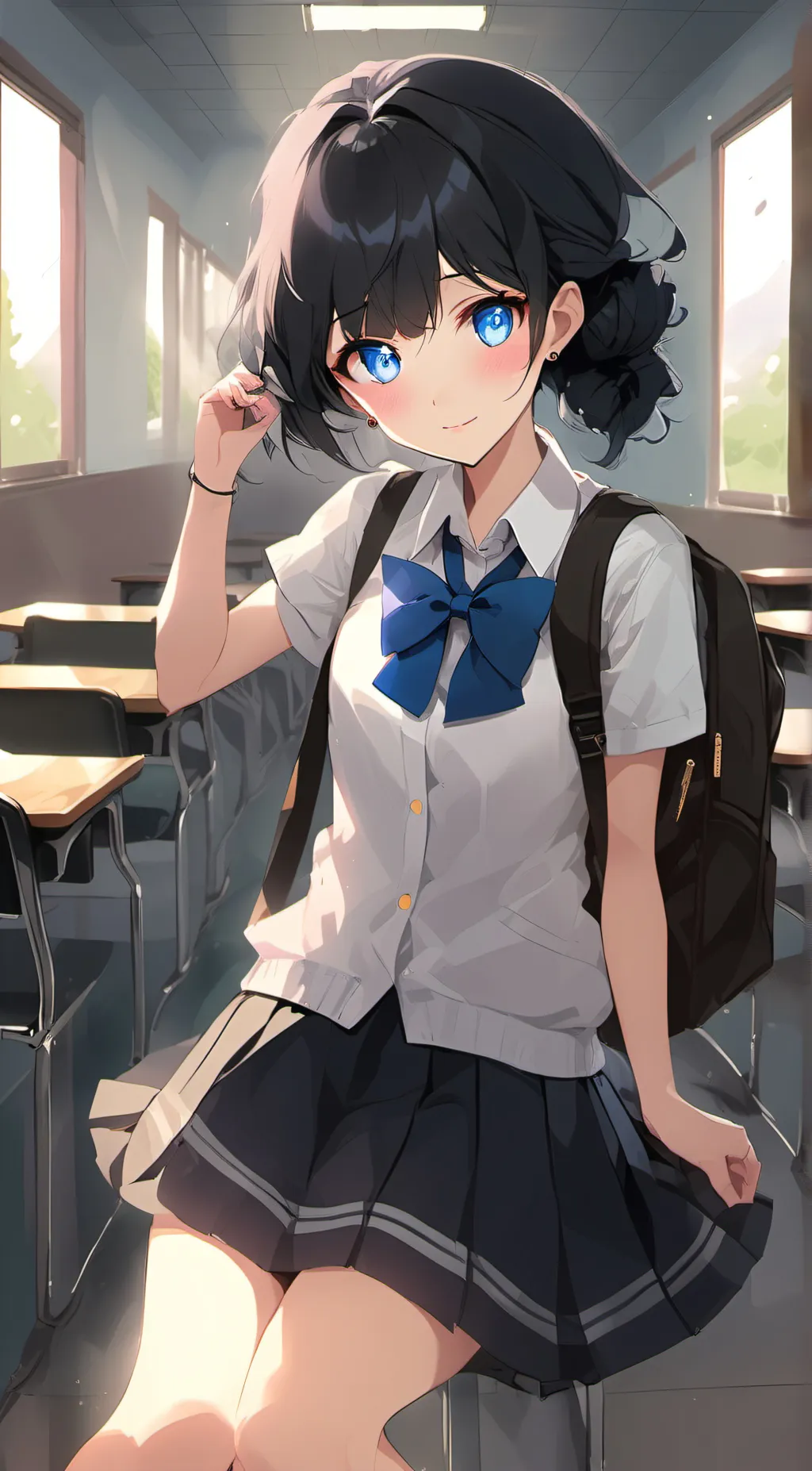 ai character: rose background