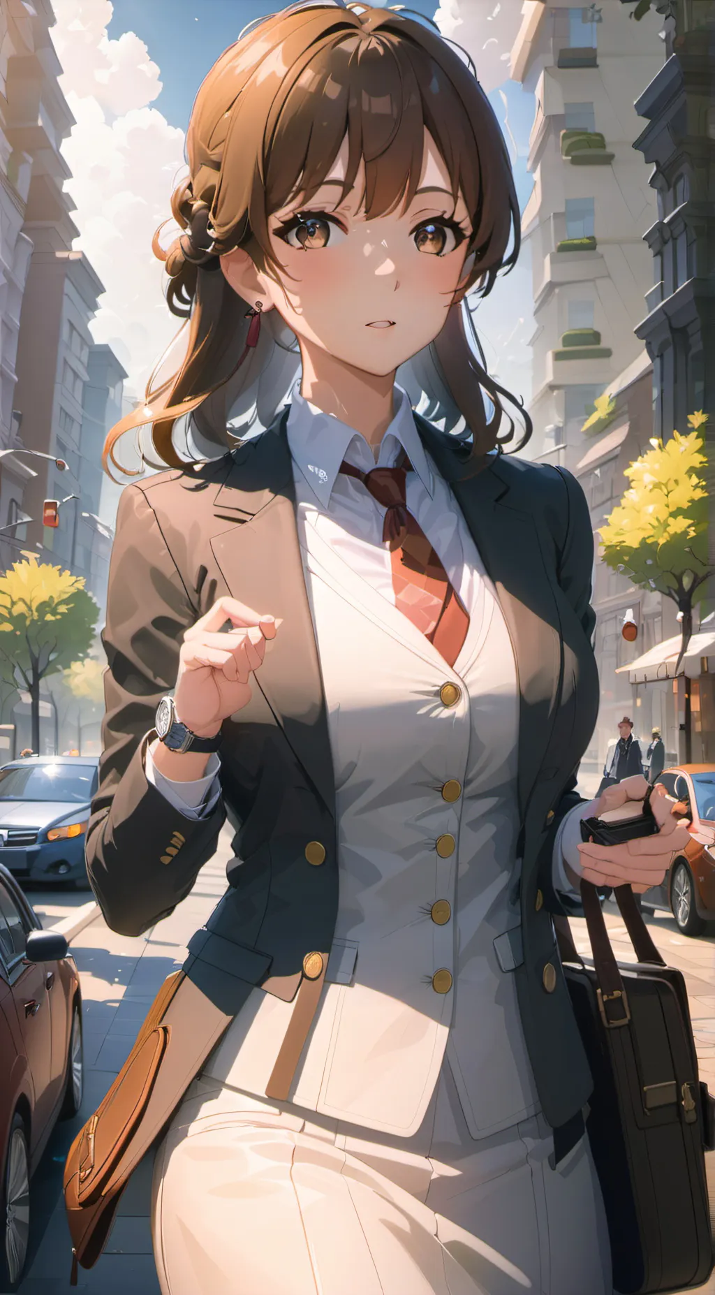 ai character: Gina and friends background