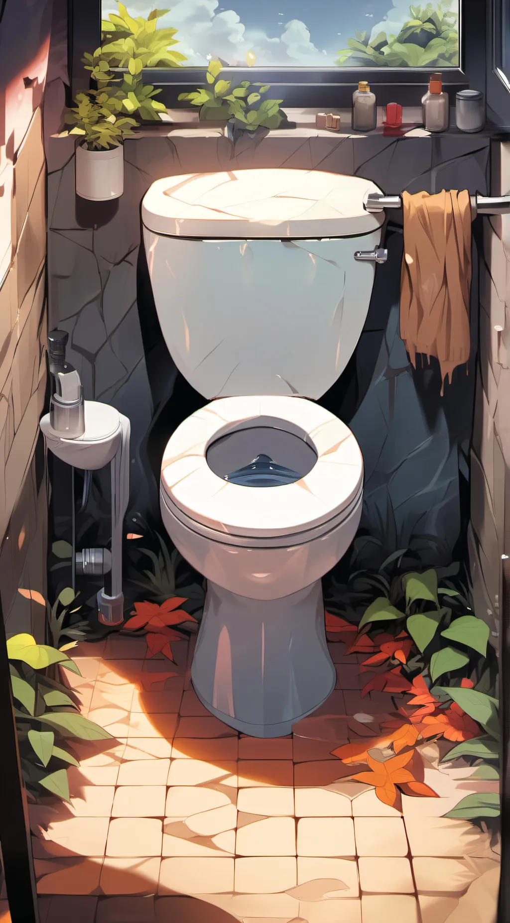 ai character: skibidi toilet background
