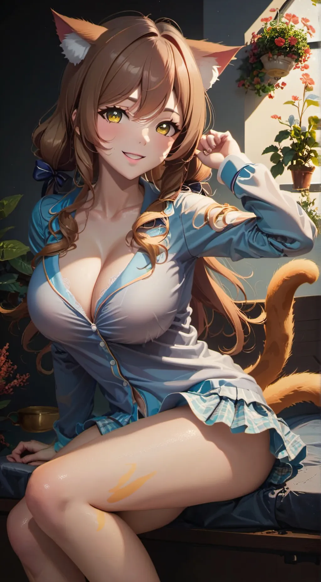 ai character: Moon background