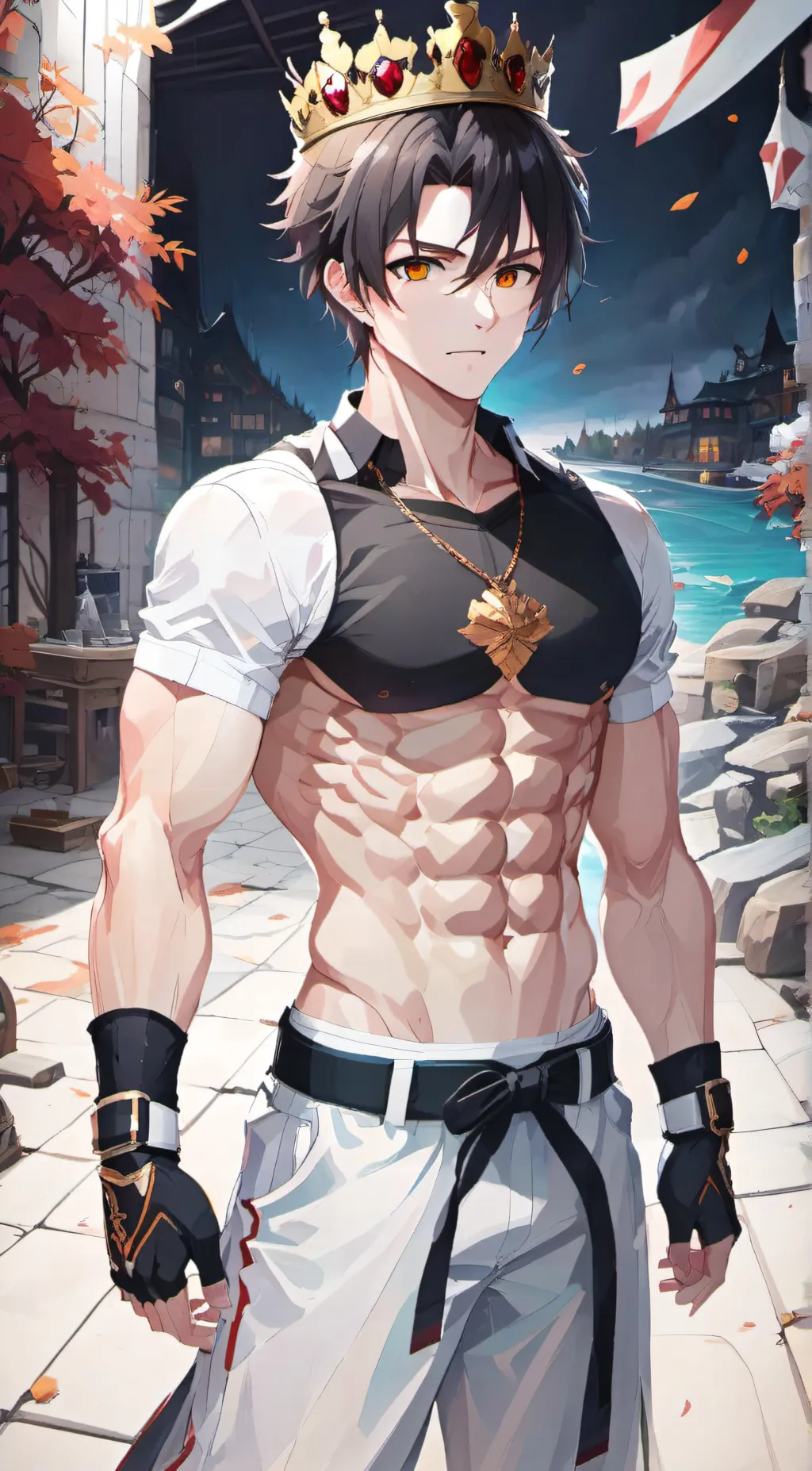 ai character: THE KING OFF ALL background