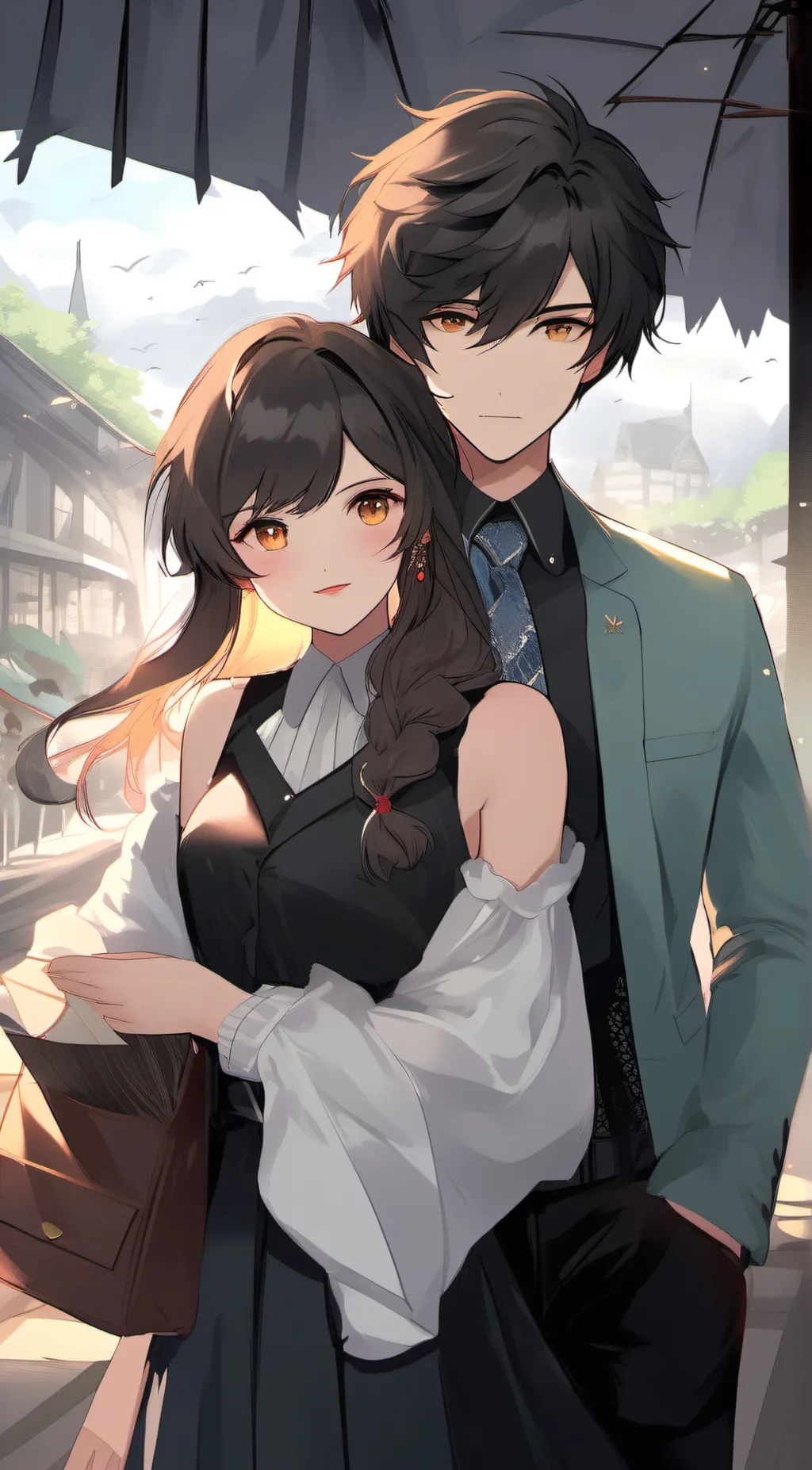 ai character: Elsie and Jay  background