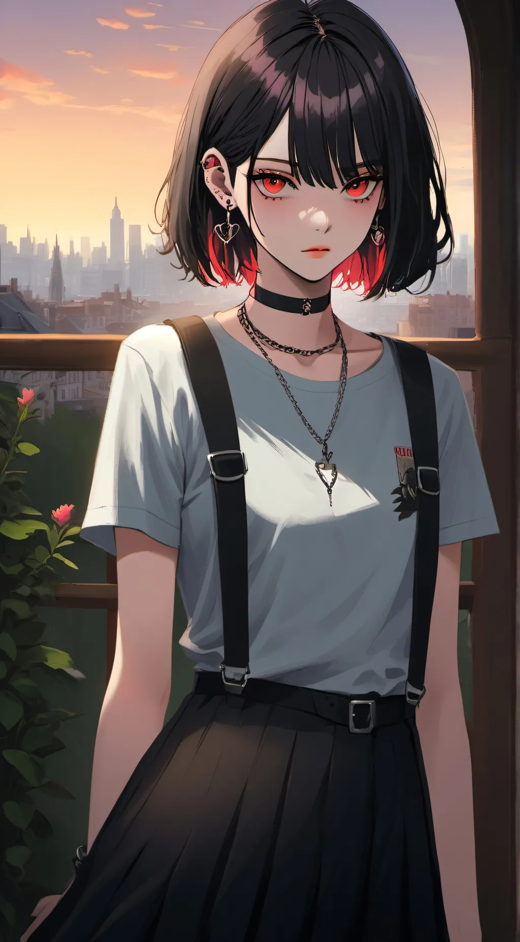 ai character: achley  background