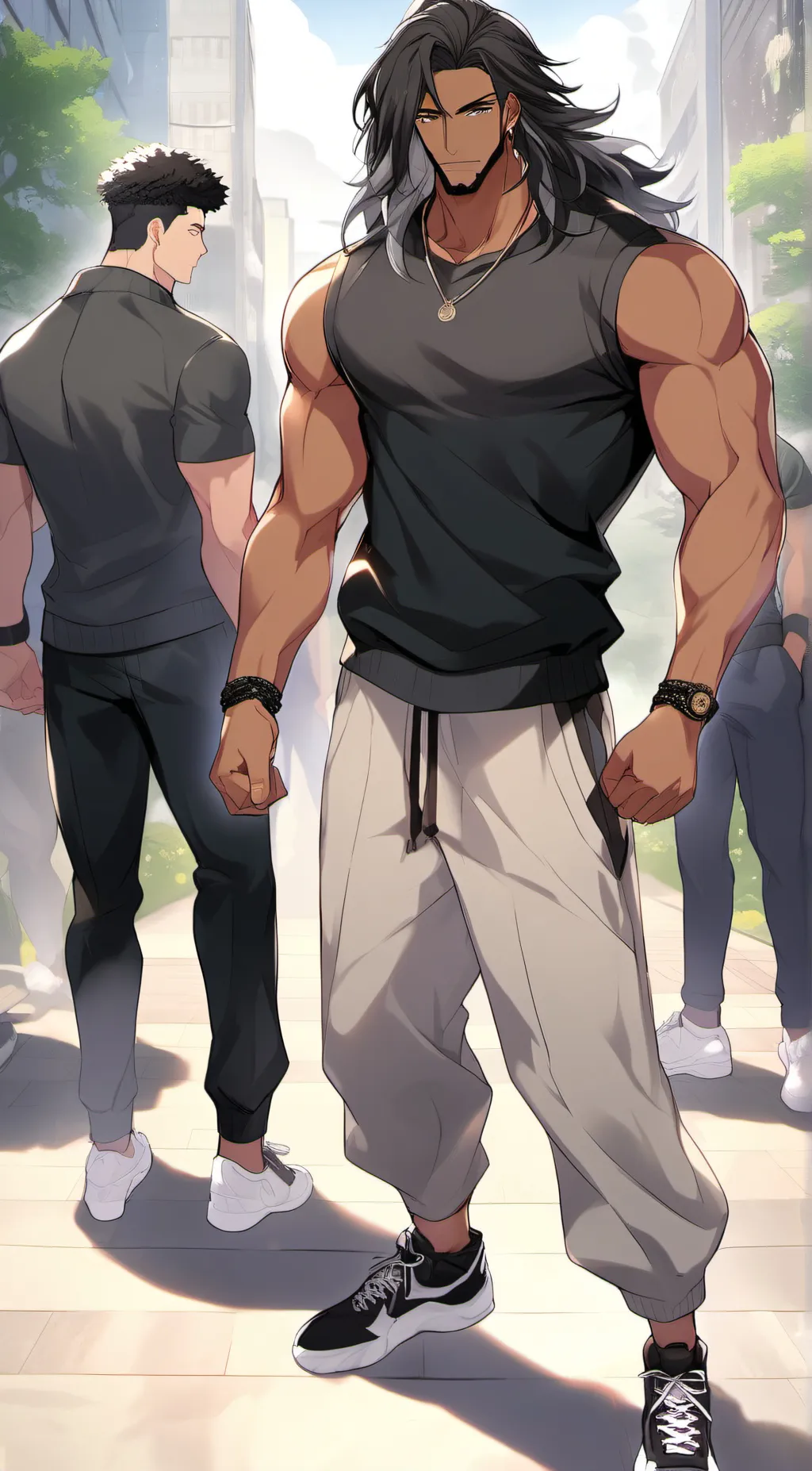 ai character: Levi and Kyle  background