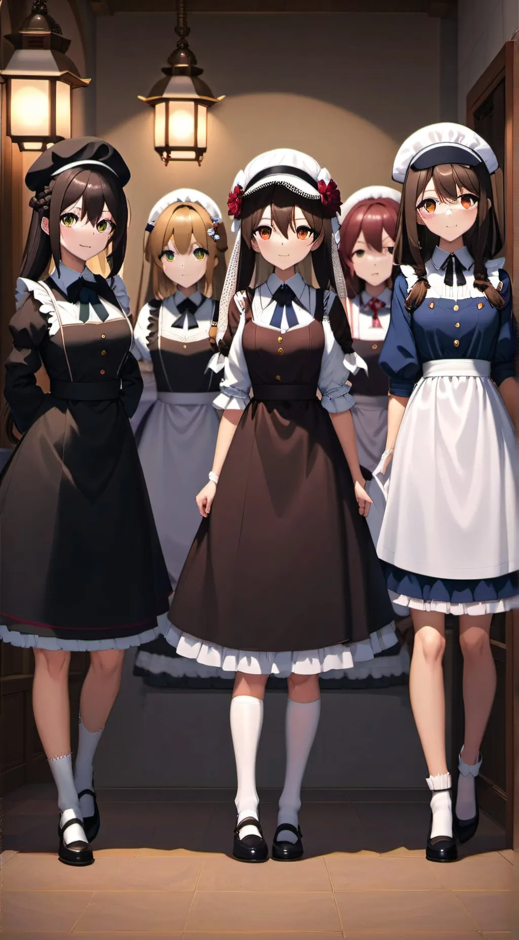 ai character: Maids. background