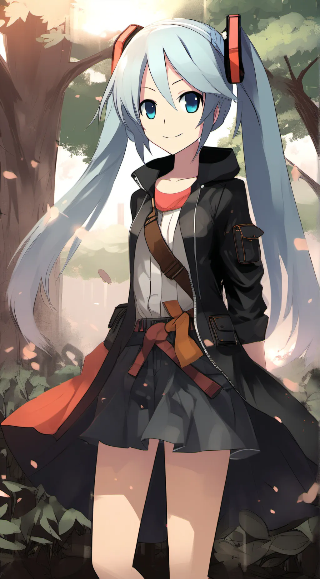 ai character: Hatsune Miku  background
