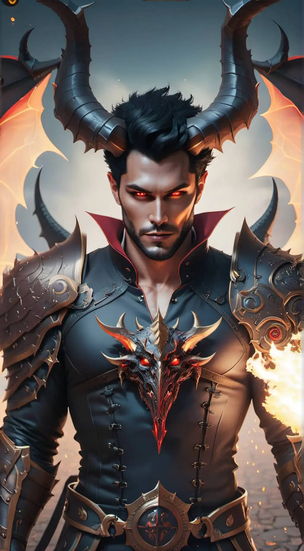 ai character: Lucifer background