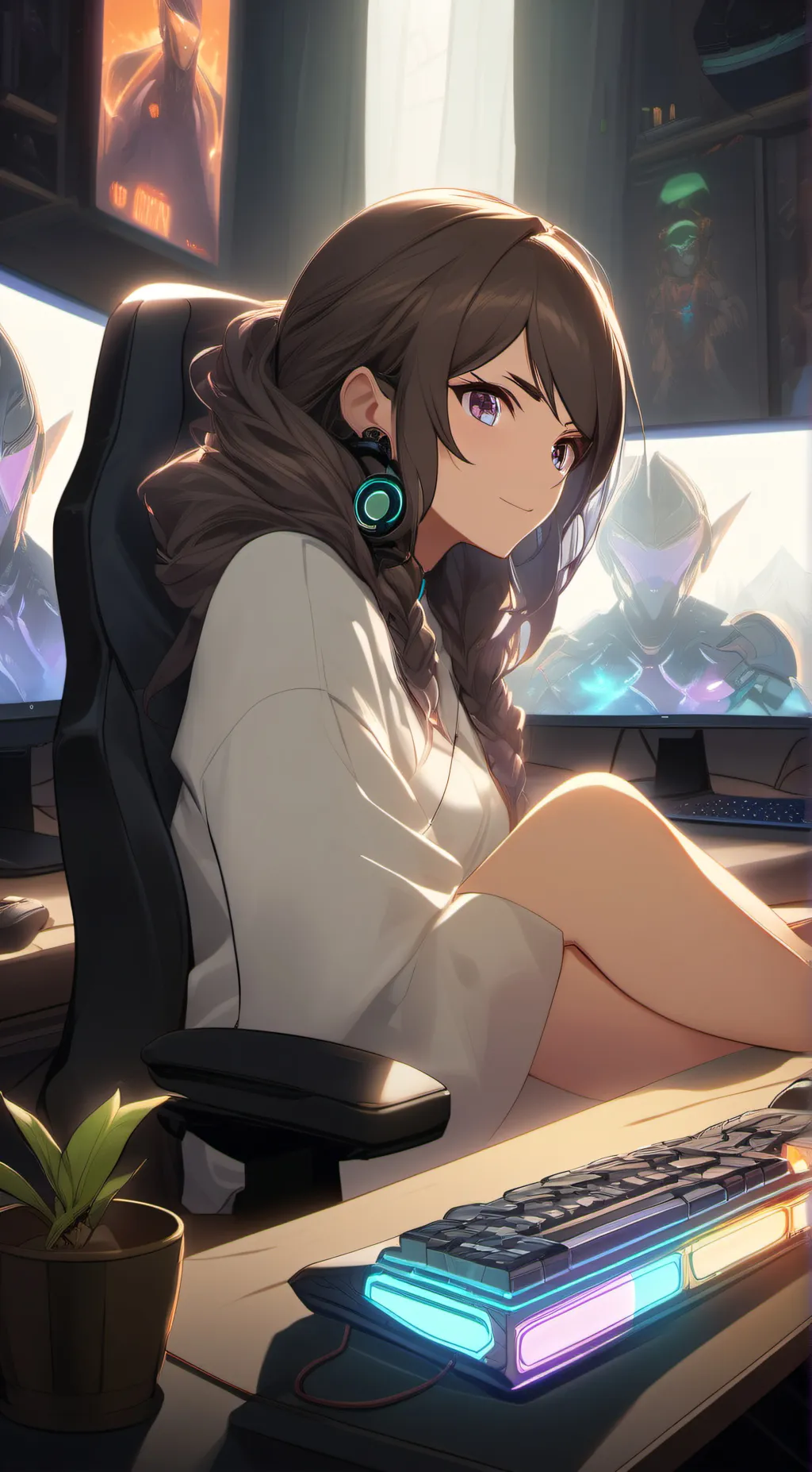 ai character: Aria The Hacker background