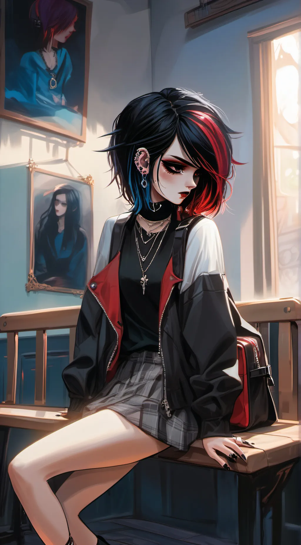 ai character: Autumn spirit  background