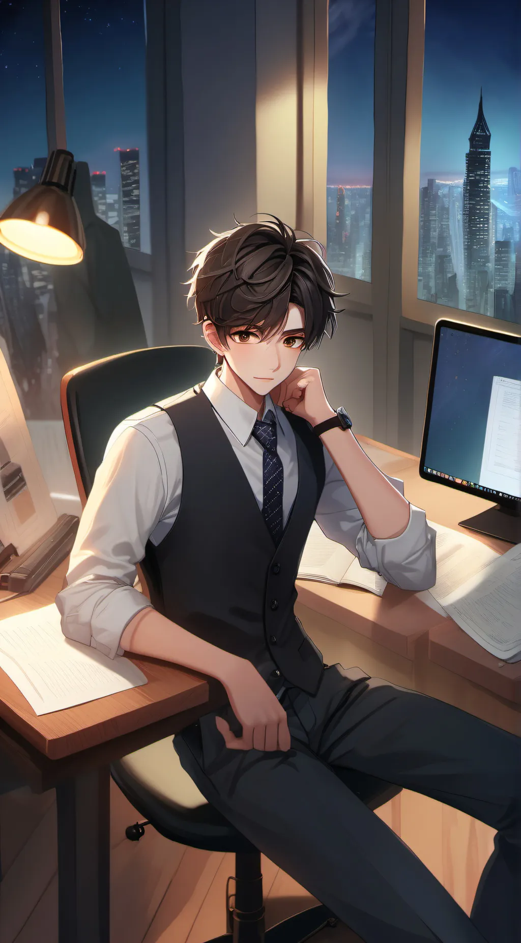 ai character: djfjddjc background