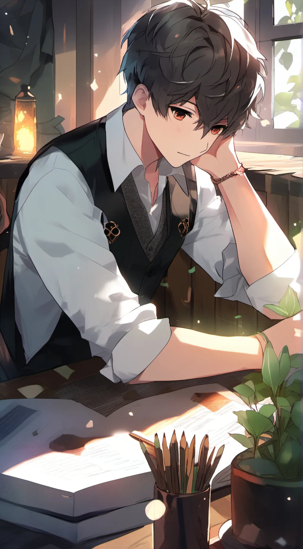 ai character: Leo background