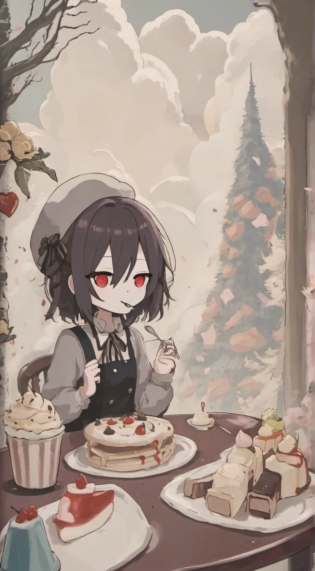 ai character: Zen Tulip background