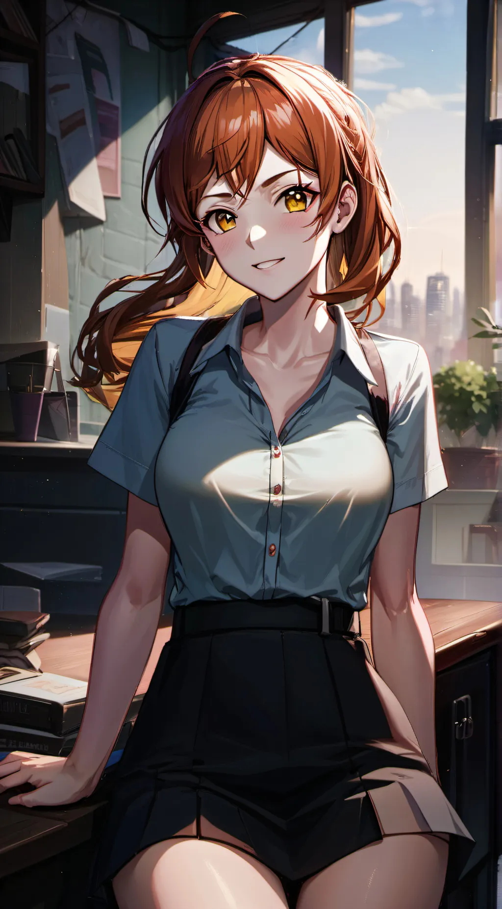 ai character: Ruby Roundhouse  background