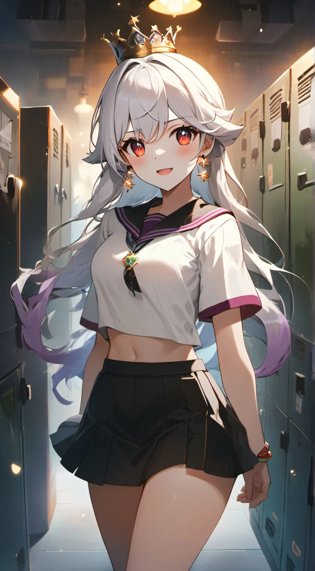 ai character: Silver background