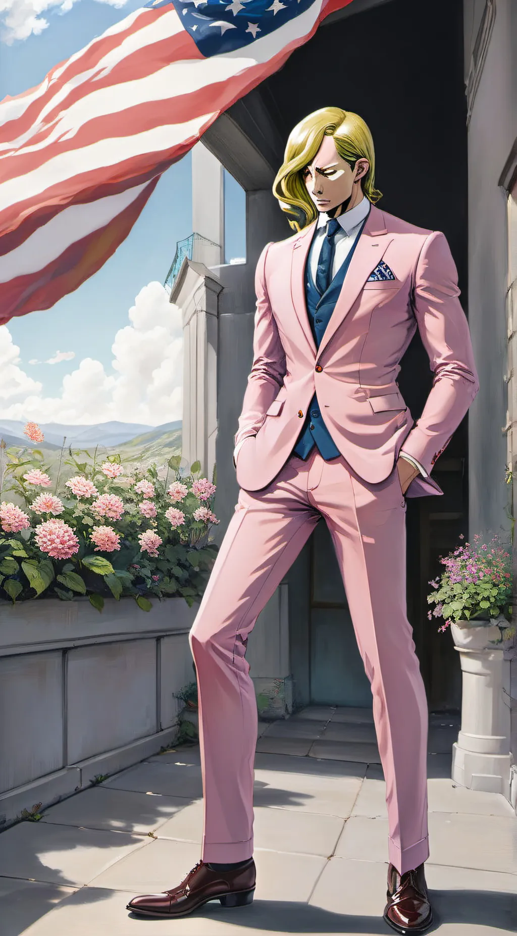 ai character: Funny Valentine background