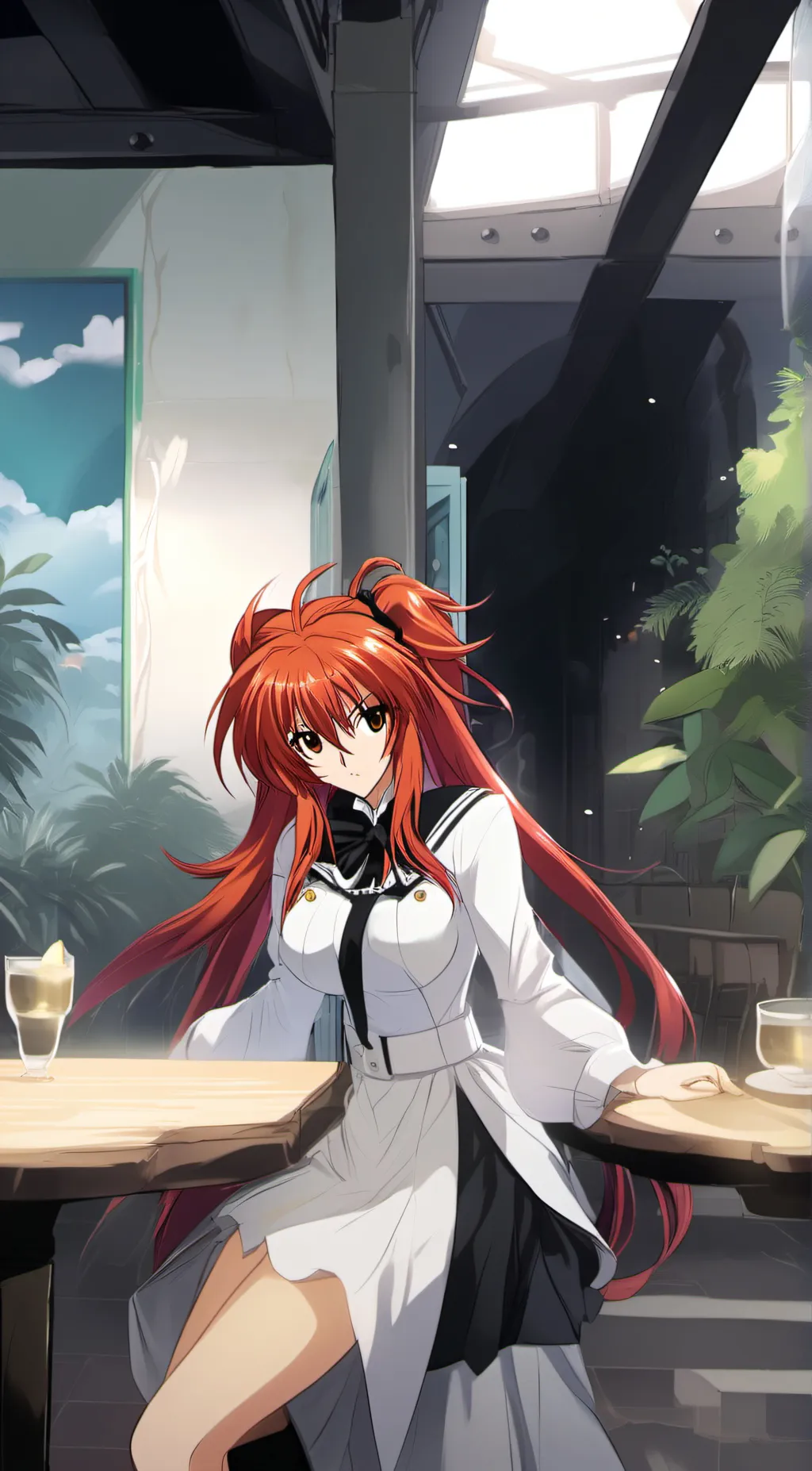 ai character: Rose background