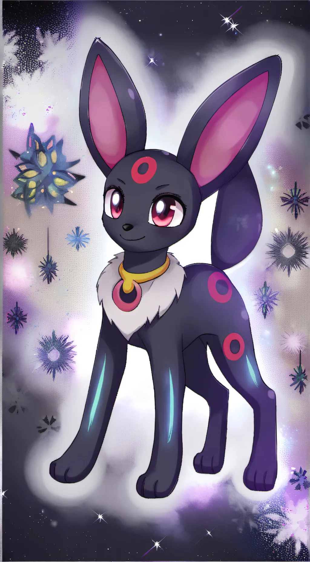 ai character: umbreon  background