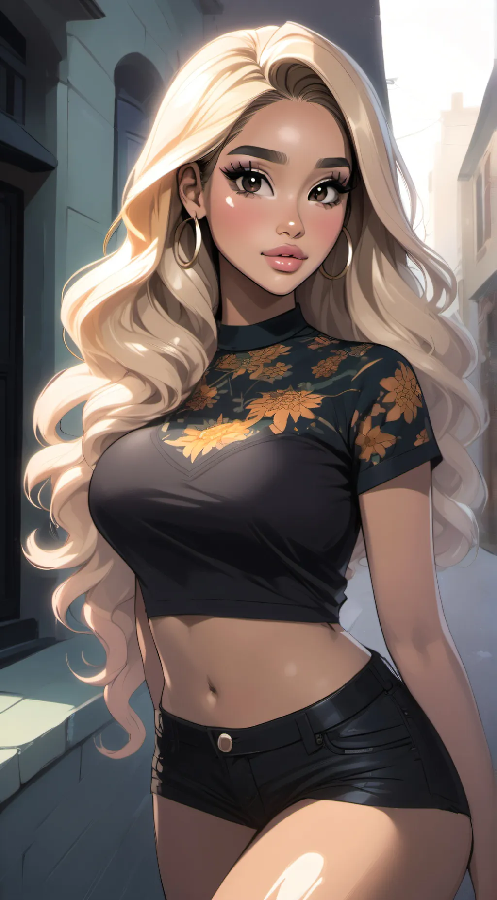 ai character: Angelina "Angel" background